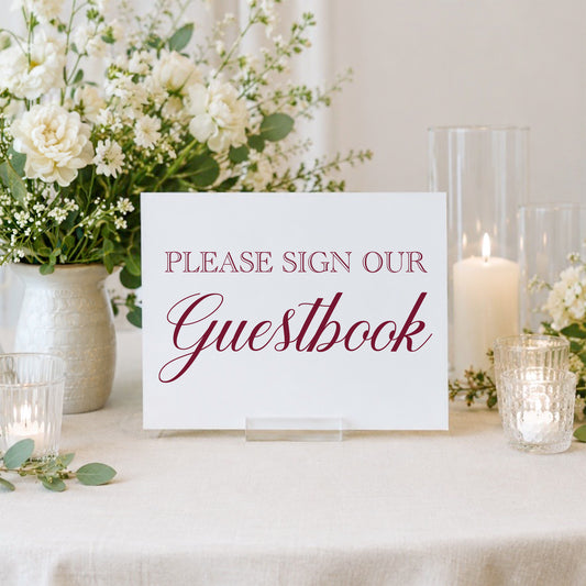 Wedding Guestbook Sign 1 | Caroline Collection
