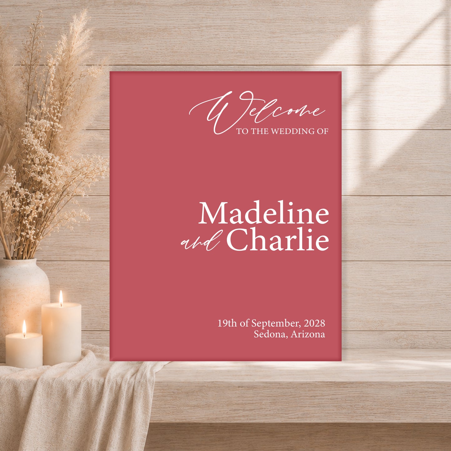 Wedding Welcome Sign | Grace V7