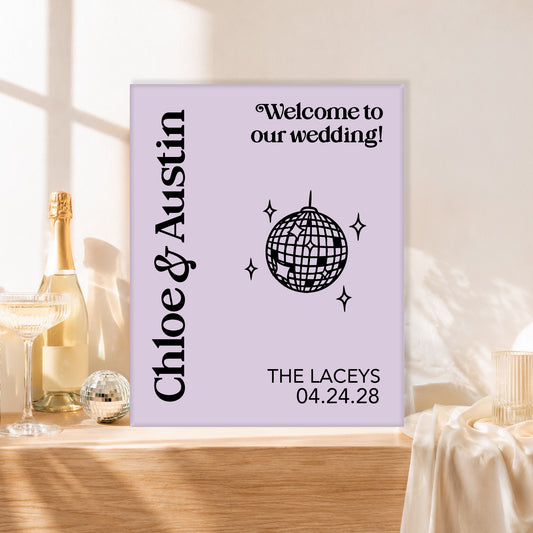 Wedding Welcome Sign | Audrey V5