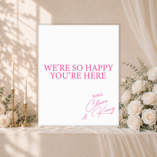 Wedding Welcome Sign | Luna V5