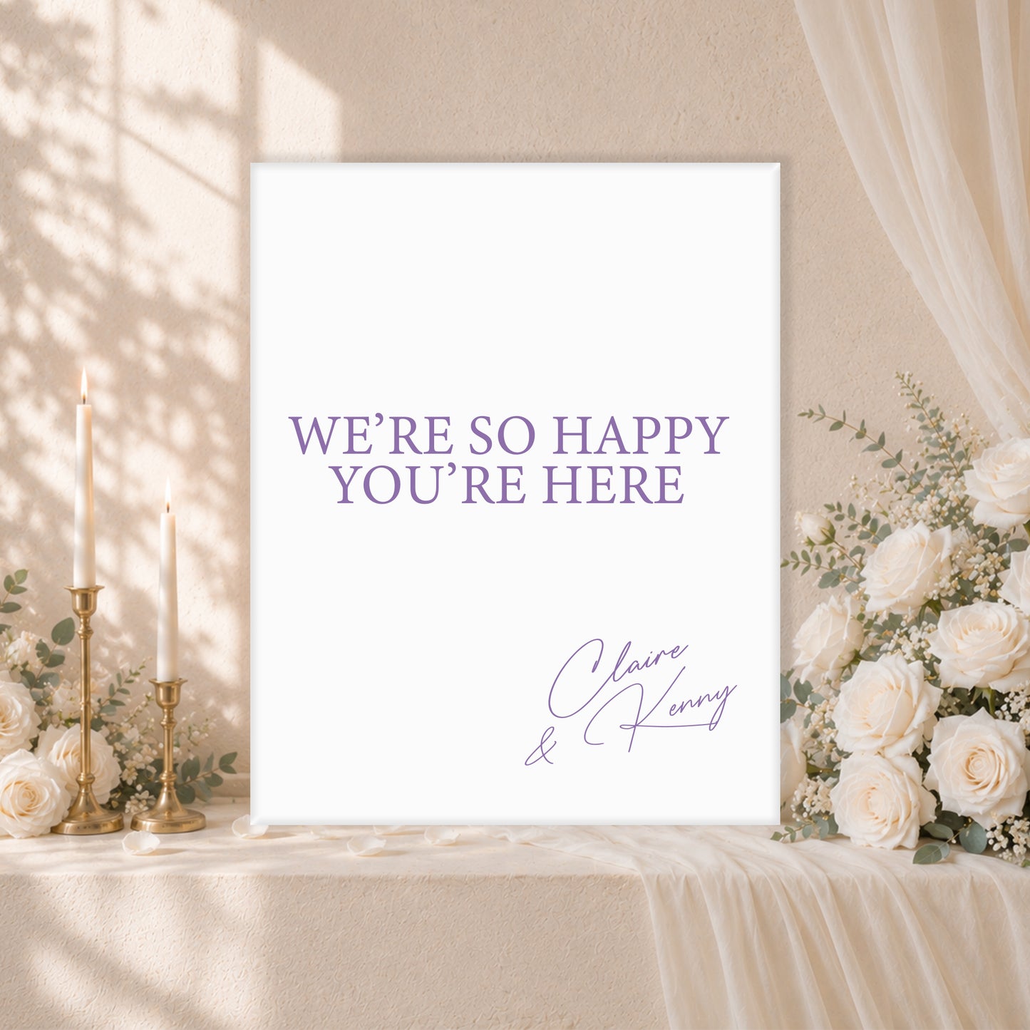 Wedding Welcome Sign | Luna V5
