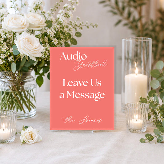 Wedding Audio Guestbook Sign 2 | Marina Collection