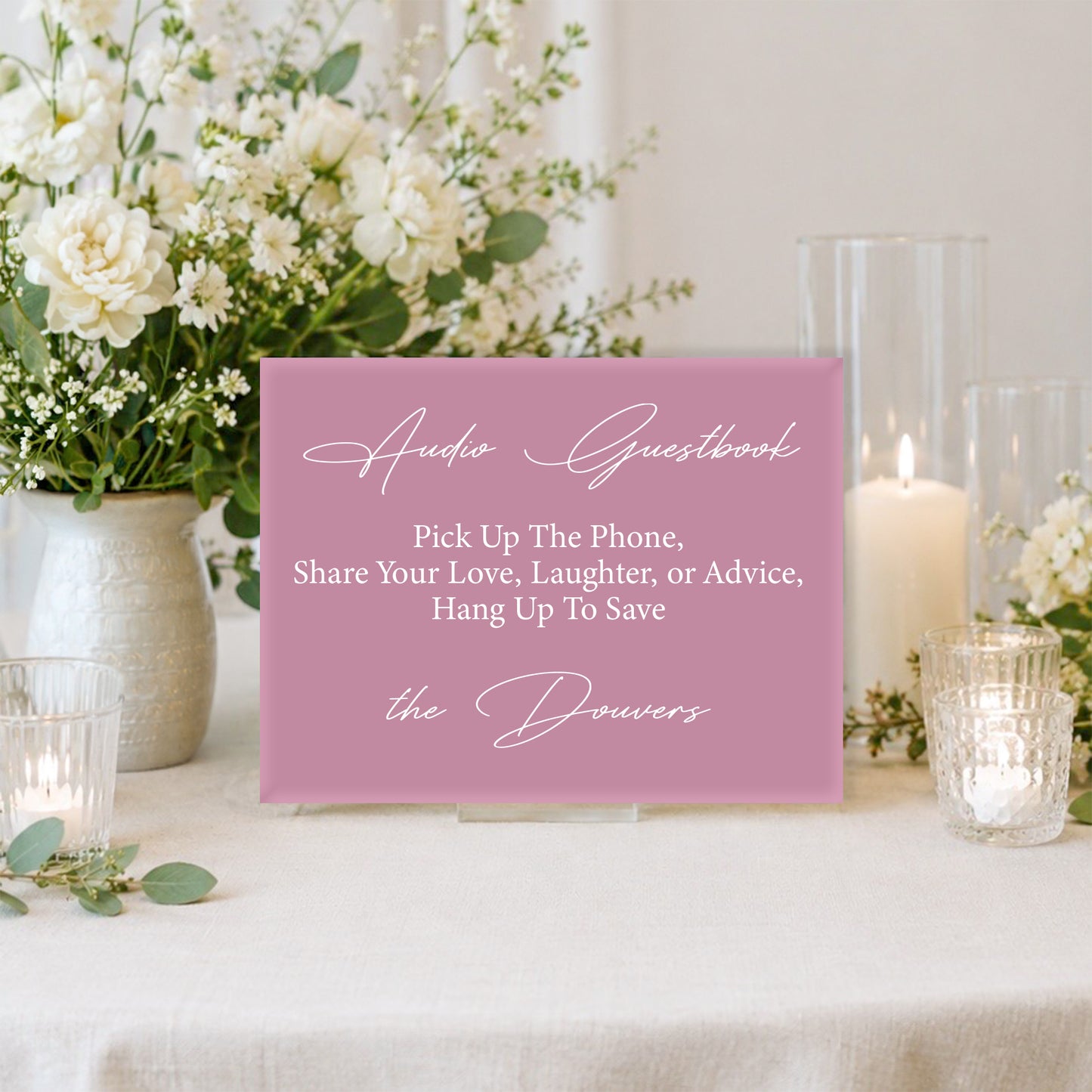 Wedding Audio Guestbook Sign 1 | Luna Collection
