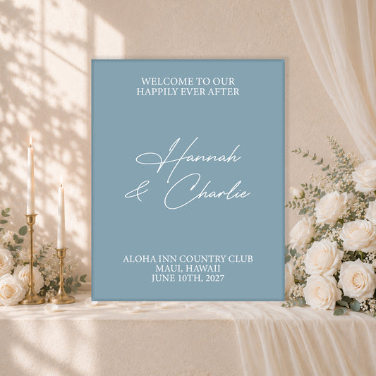 Wedding Welcome Sign | Luna V2