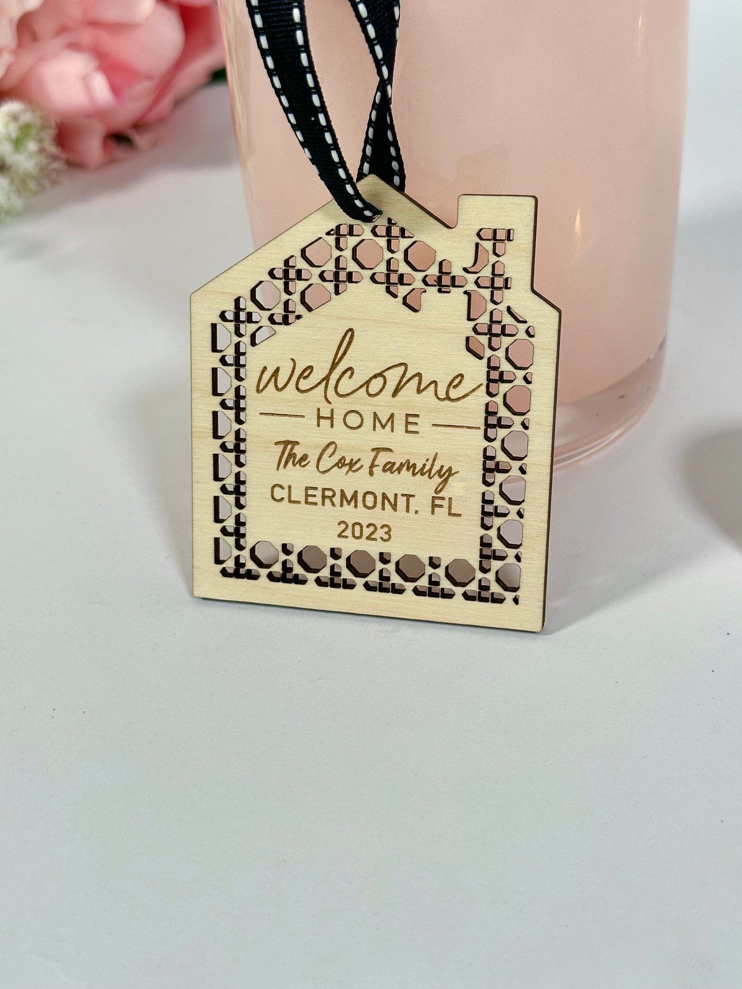 Welcome Home Ornament Gift Tag, Realtor Gift Tag, Real Estate Agent Closing Gift