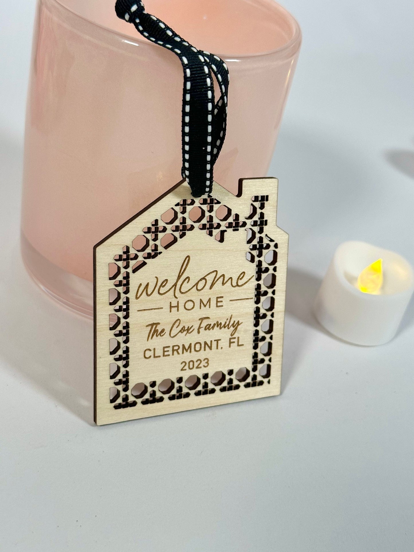 Welcome Home Ornament Gift Tag, Realtor Gift Tag, Real Estate Agent Closing Gift