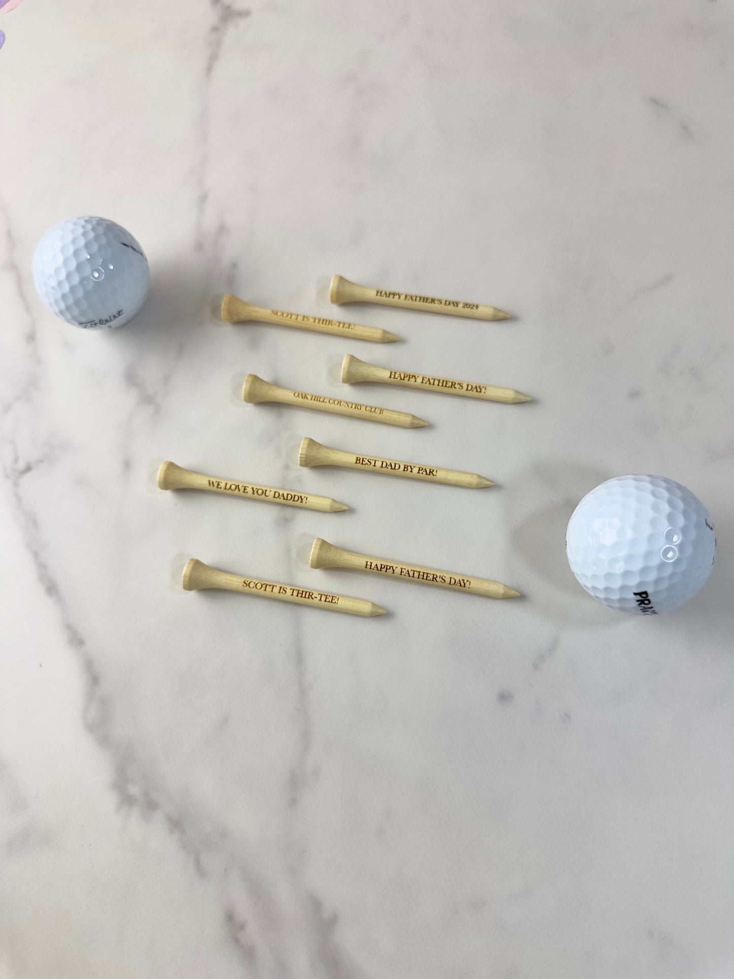 Custom Bamboo Golf Tees