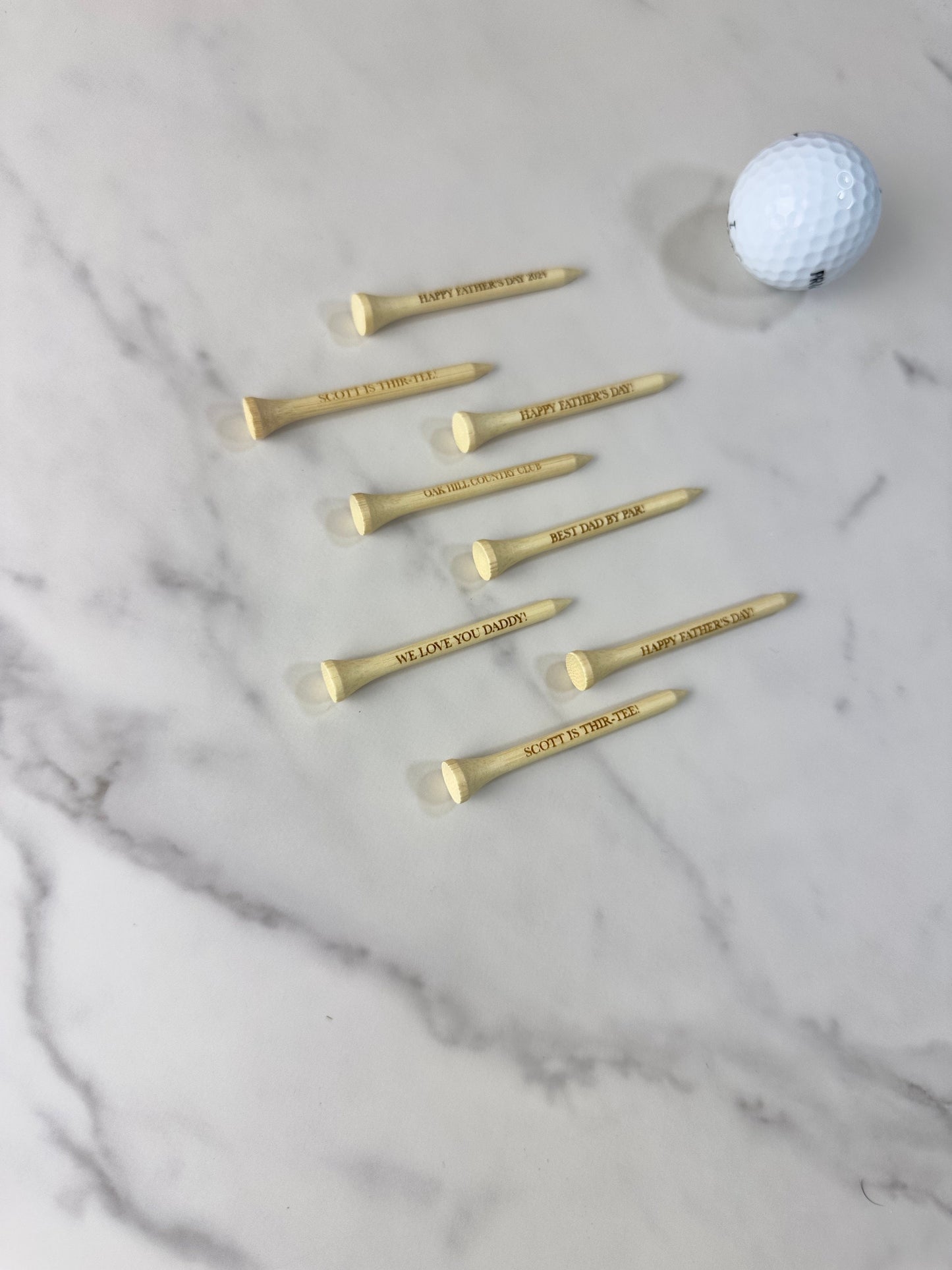 Custom Bamboo Golf Tees