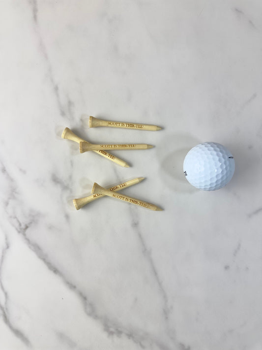 Custom Birthday Golf Tee Gift - 2.75 Inches