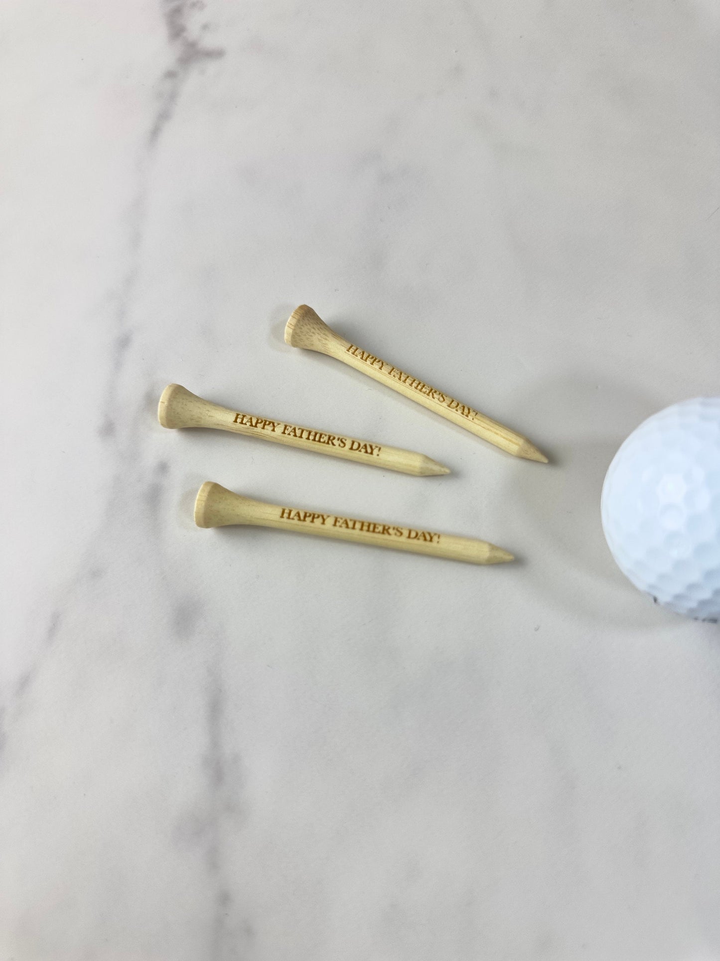 Custom Father's Day Bamboo Golf Tees