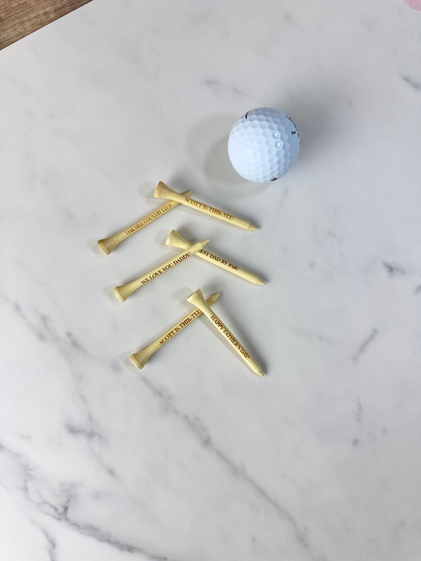 Custom Bamboo Golf Tees