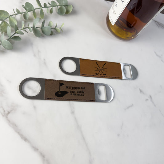 Golf Bottle Opener - Leatherette