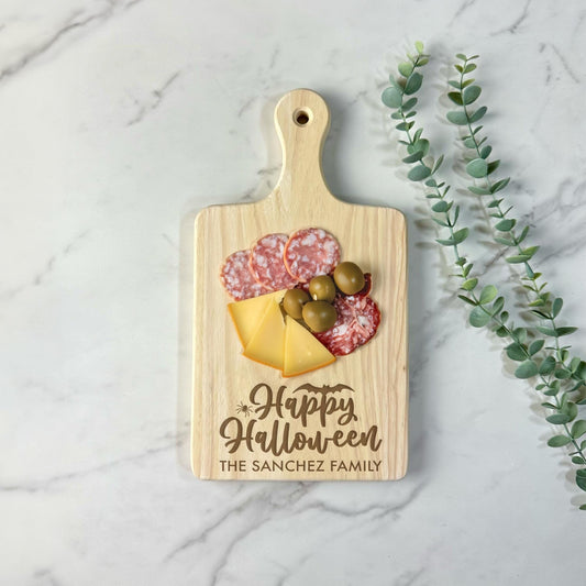 Happy Halloween Charcuterie Board Personalized, Custom Halloween Cutting Board, Custom Halloween Gift, Custom Halloween Decor Halloween Home