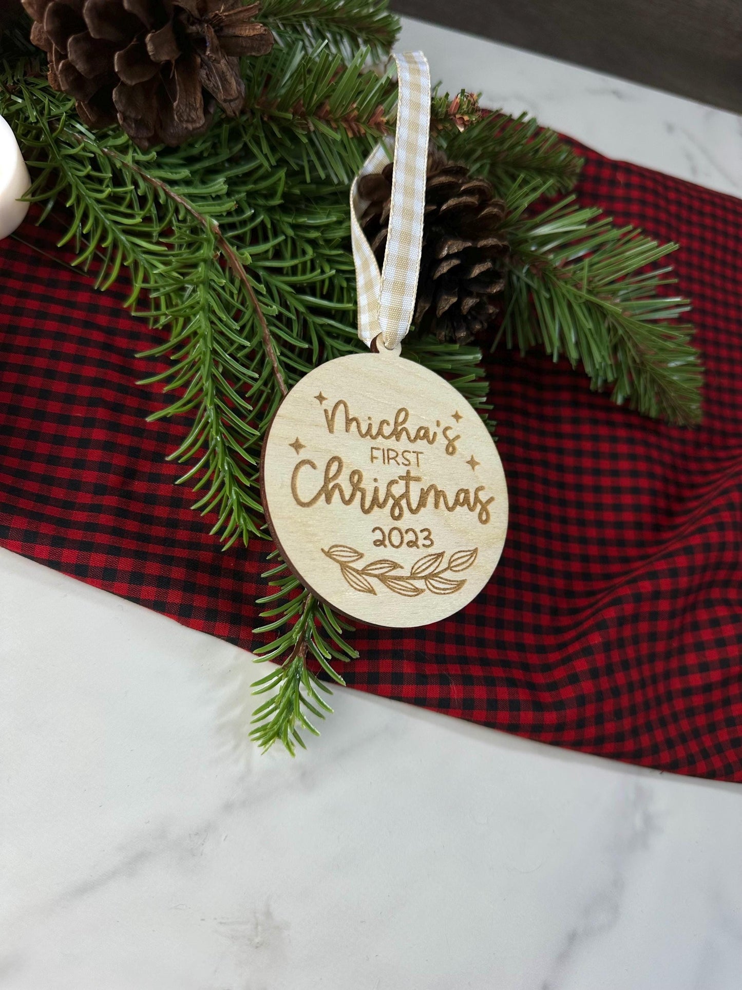 Custom First Christmas Ornament