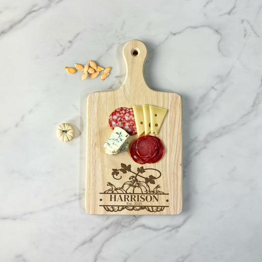 Custom Pumpkin Charcuterie Board Gift