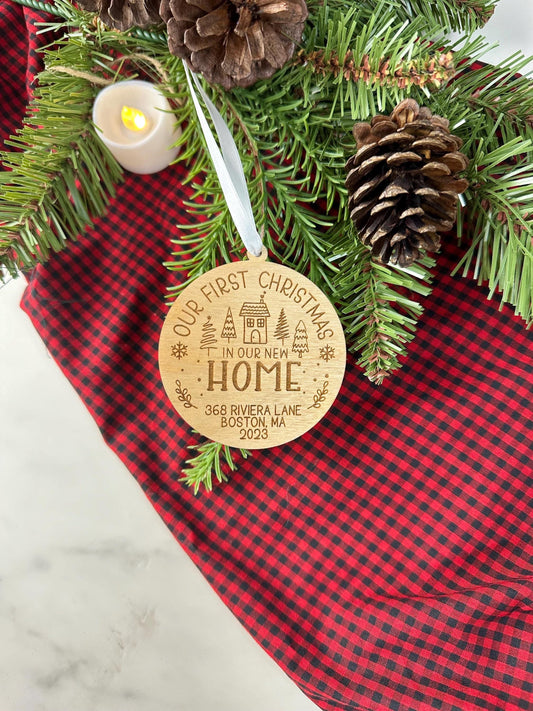 Our First Christmas New Home Ornament - Personalized