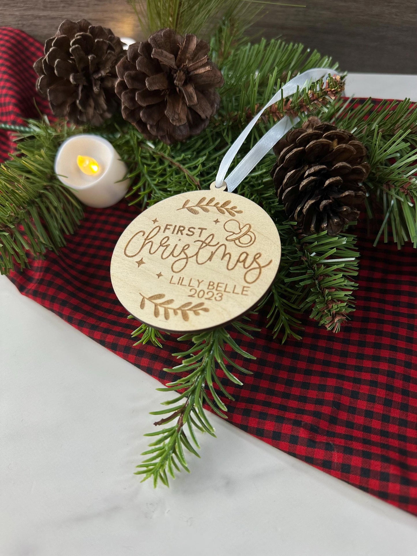 Baby's First Christmas Ornament Personalized