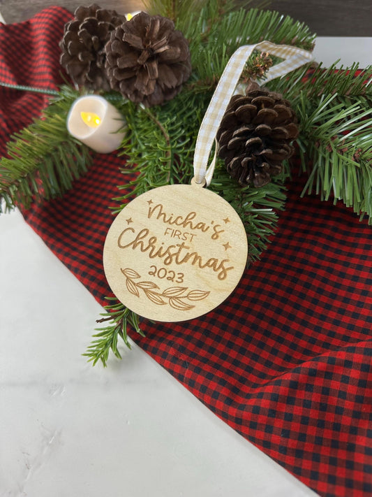 Custom First Christmas Ornament