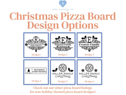Custom Christmas Pizza Board / Pizza Cutter