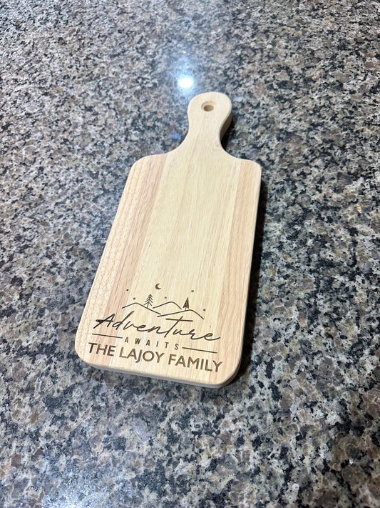 Adventure Camping Charcuterie Board Personalized