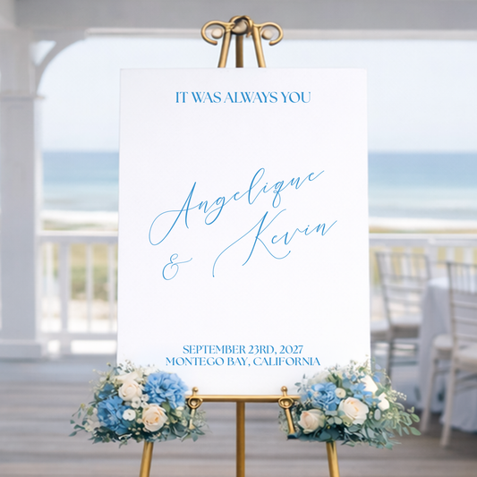 Wedding Welcome Sign | Marina V4
