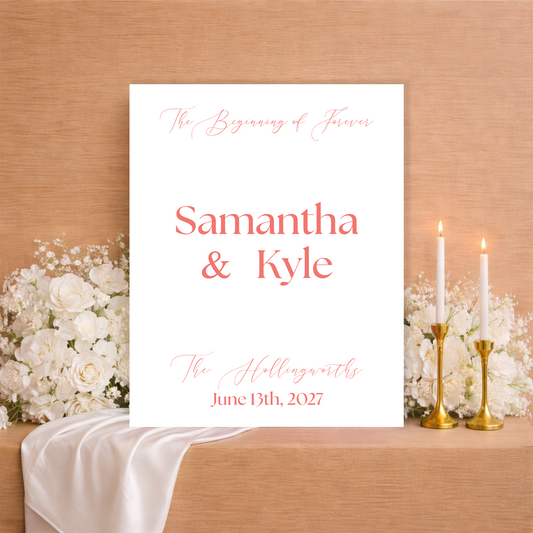 Wedding Welcome Sign | Marina V3