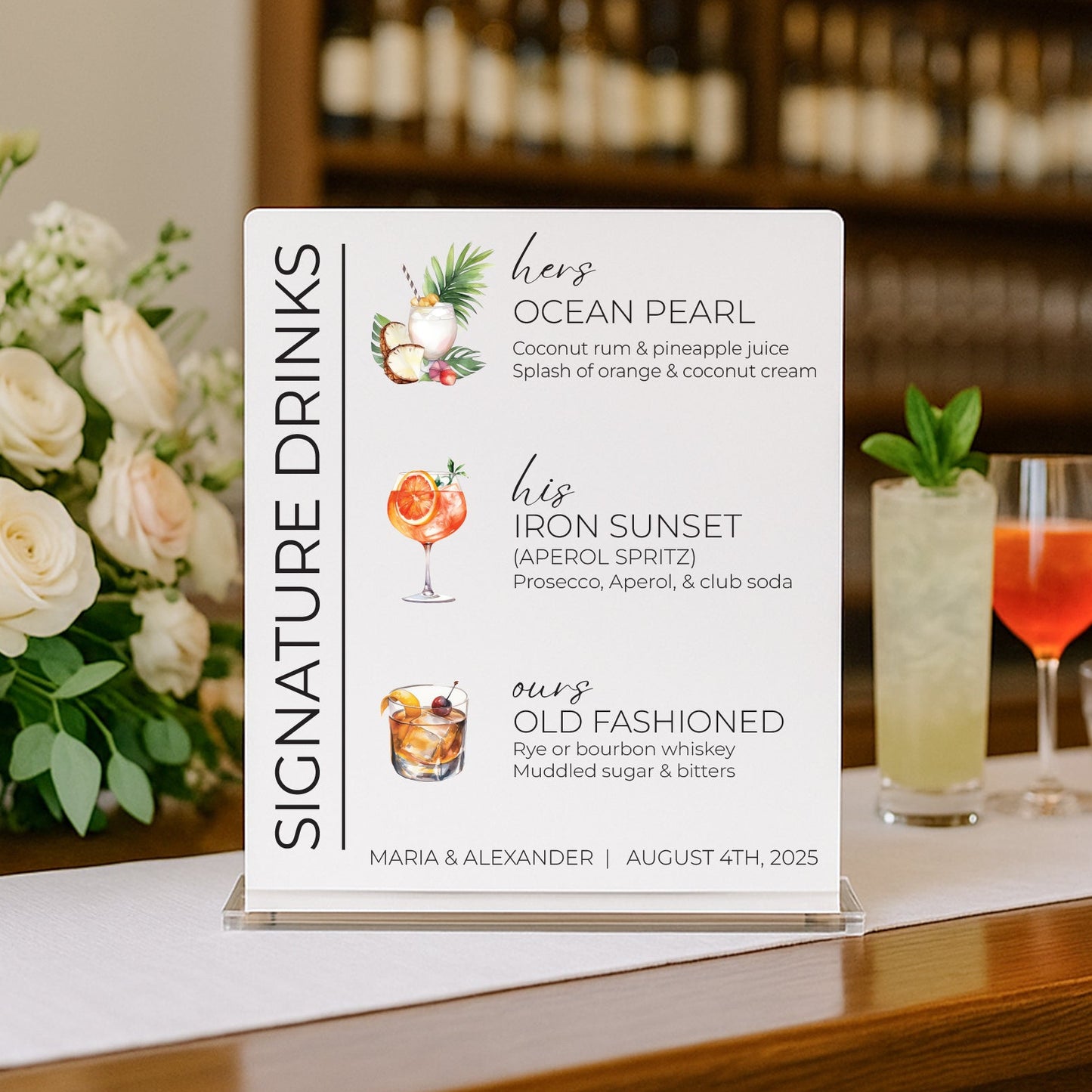 Signature Drinks Sign - V1
