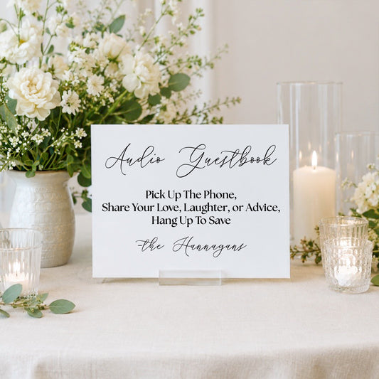 Wedding Audio Guestbook Sign 1 | Marina Collection