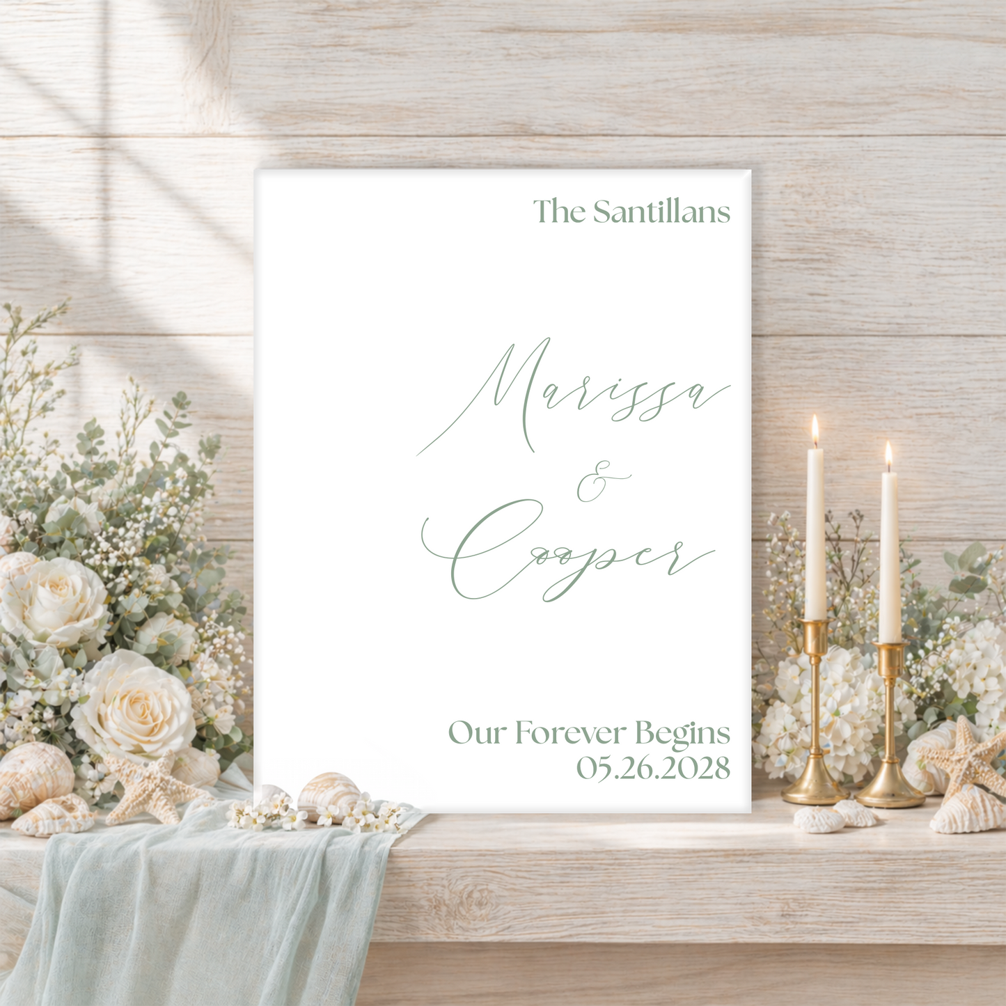 Wedding Welcome Sign | Marina V2