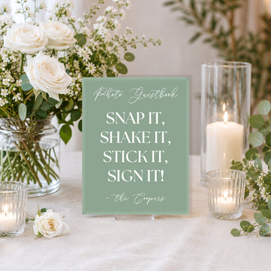 Wedding Photo Guestbook Sign 2 | Marina Collection