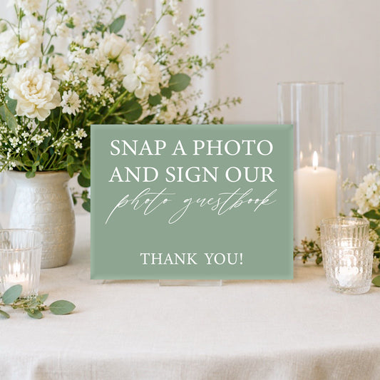 Wedding Photo Guestbook Sign 1 | Grace Collection