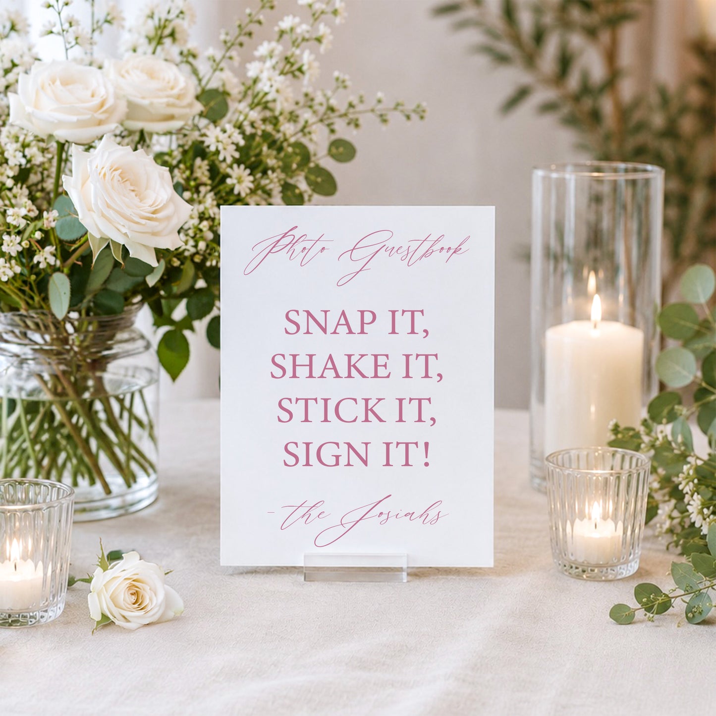 Wedding Photo Guestbook Sign 3 | Grace Collection