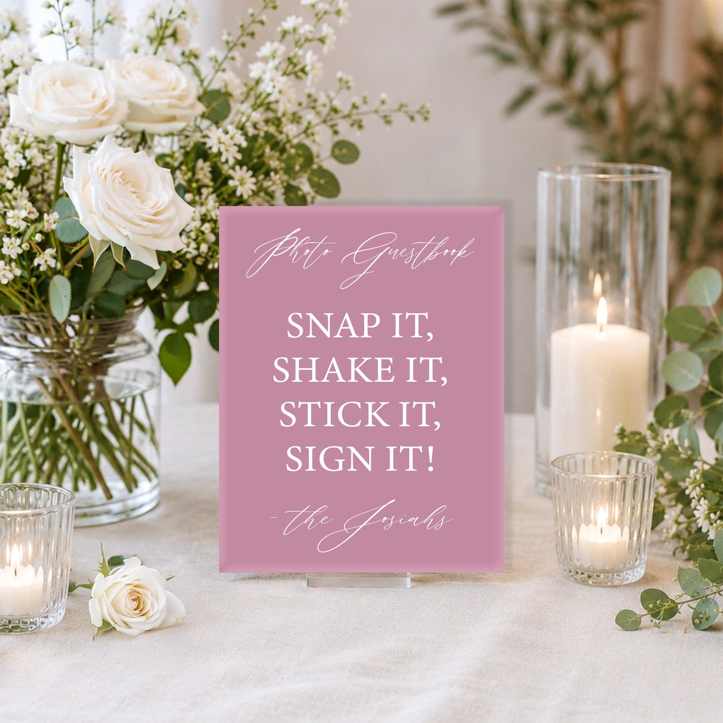 Wedding Photo Guestbook Sign 3 | Grace Collection
