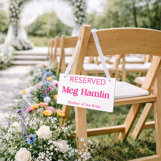 Reserved Seat Sign | Audrey Collection