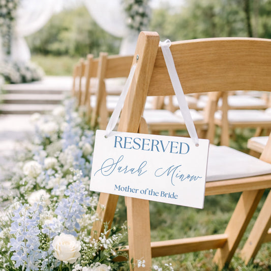 Reserved Seat Sign | Marina Collection