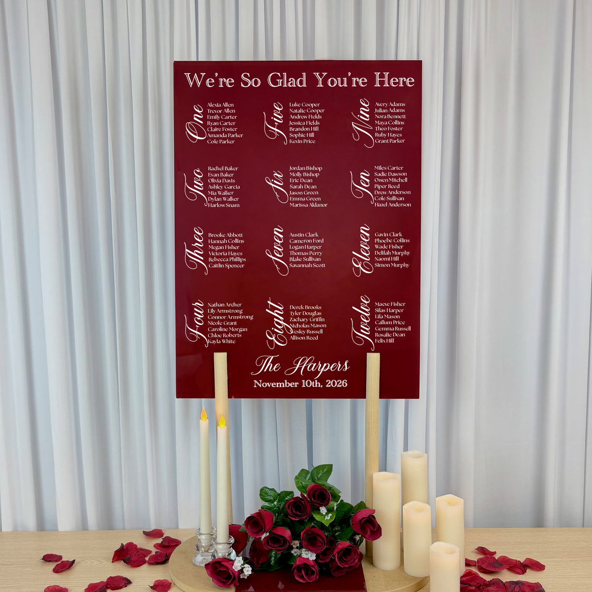 Wedding Seating Chart | Caroline V5