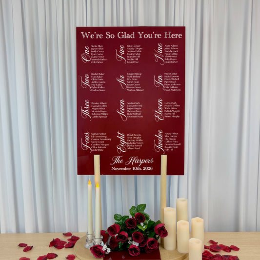 Wedding Seating Chart | Caroline V5