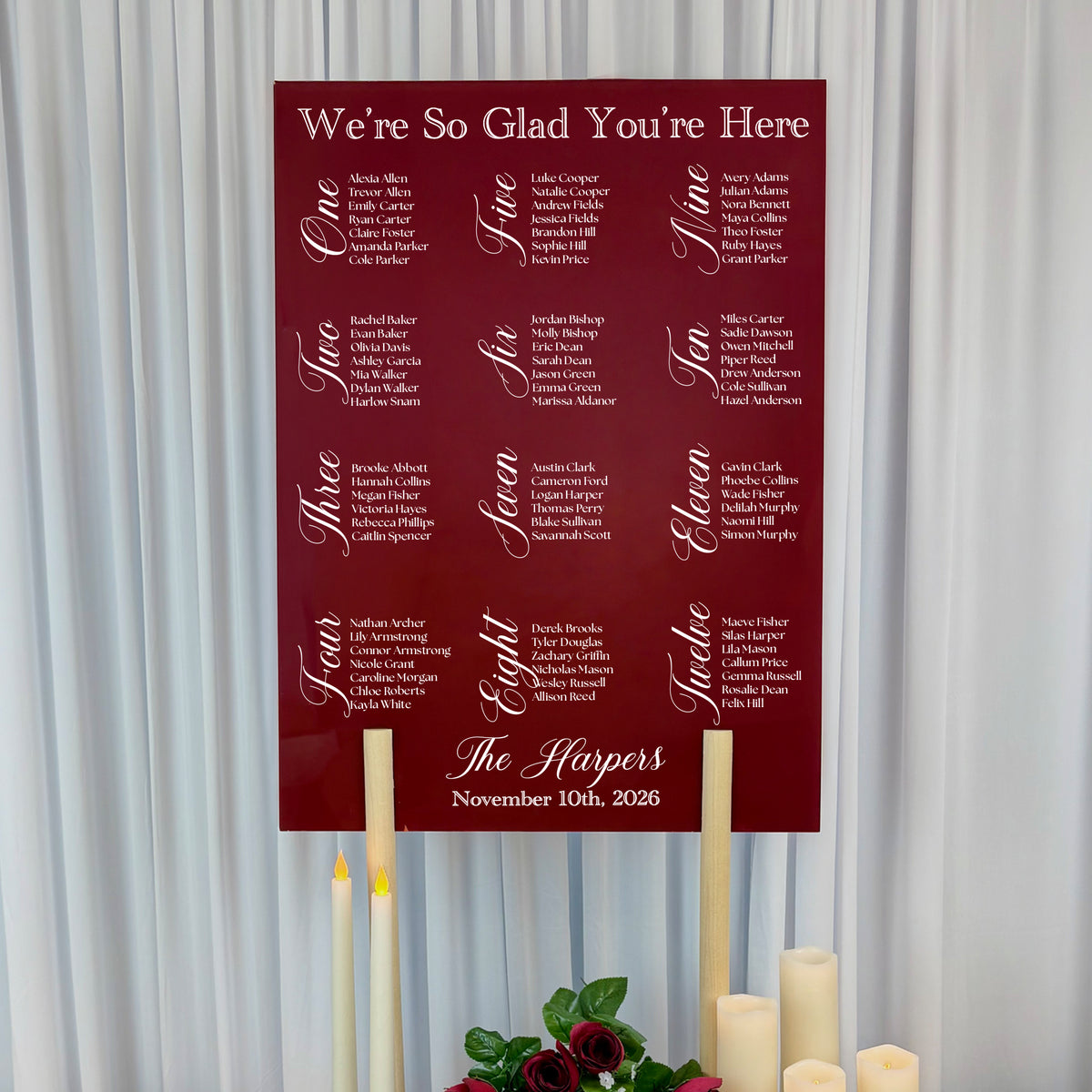 Wedding Seating Chart | Caroline V5