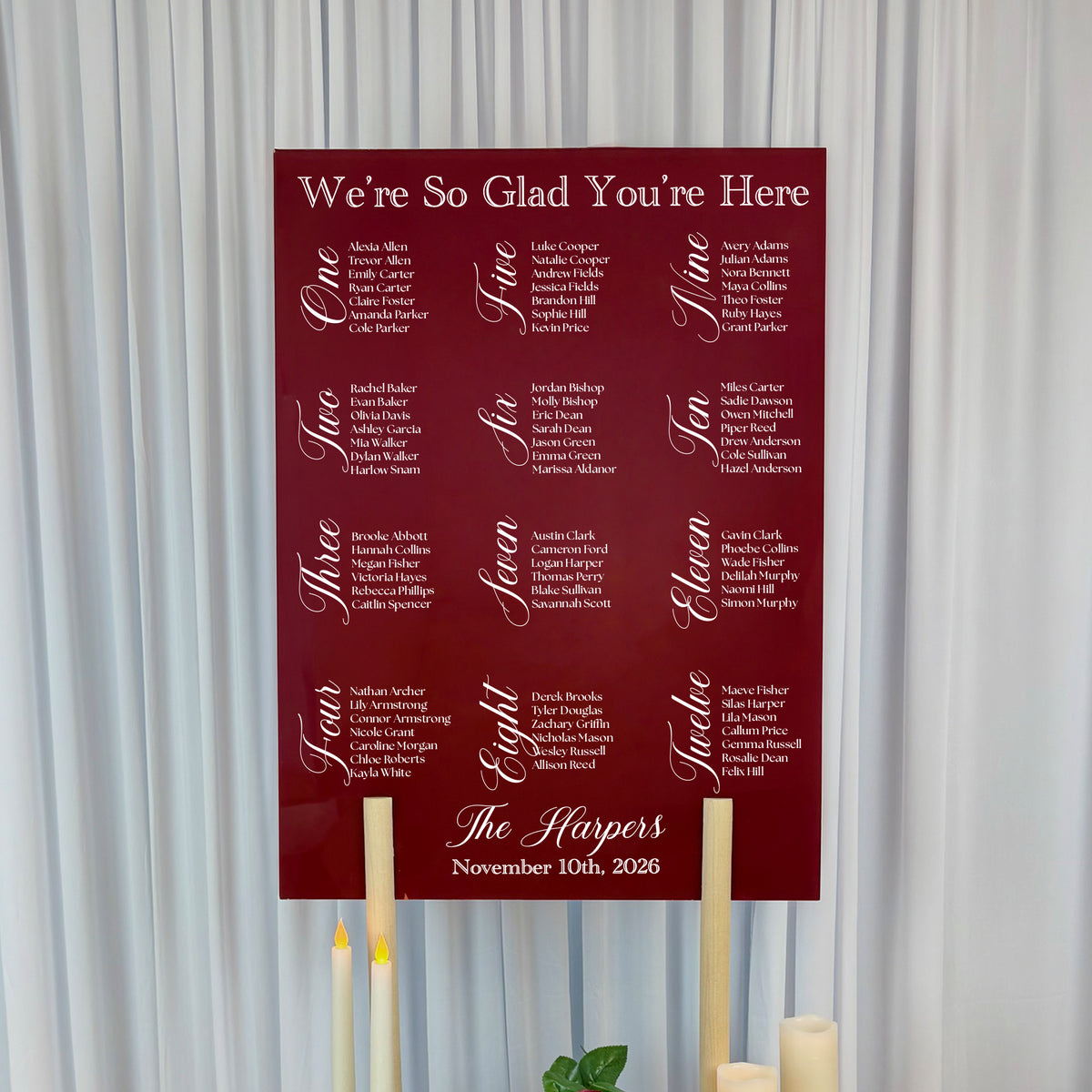 Wedding Seating Chart | Caroline V5