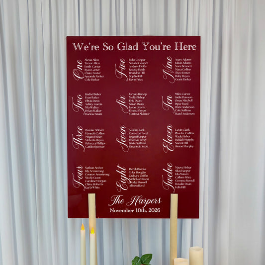 Wedding Seating Chart | Caroline V5
