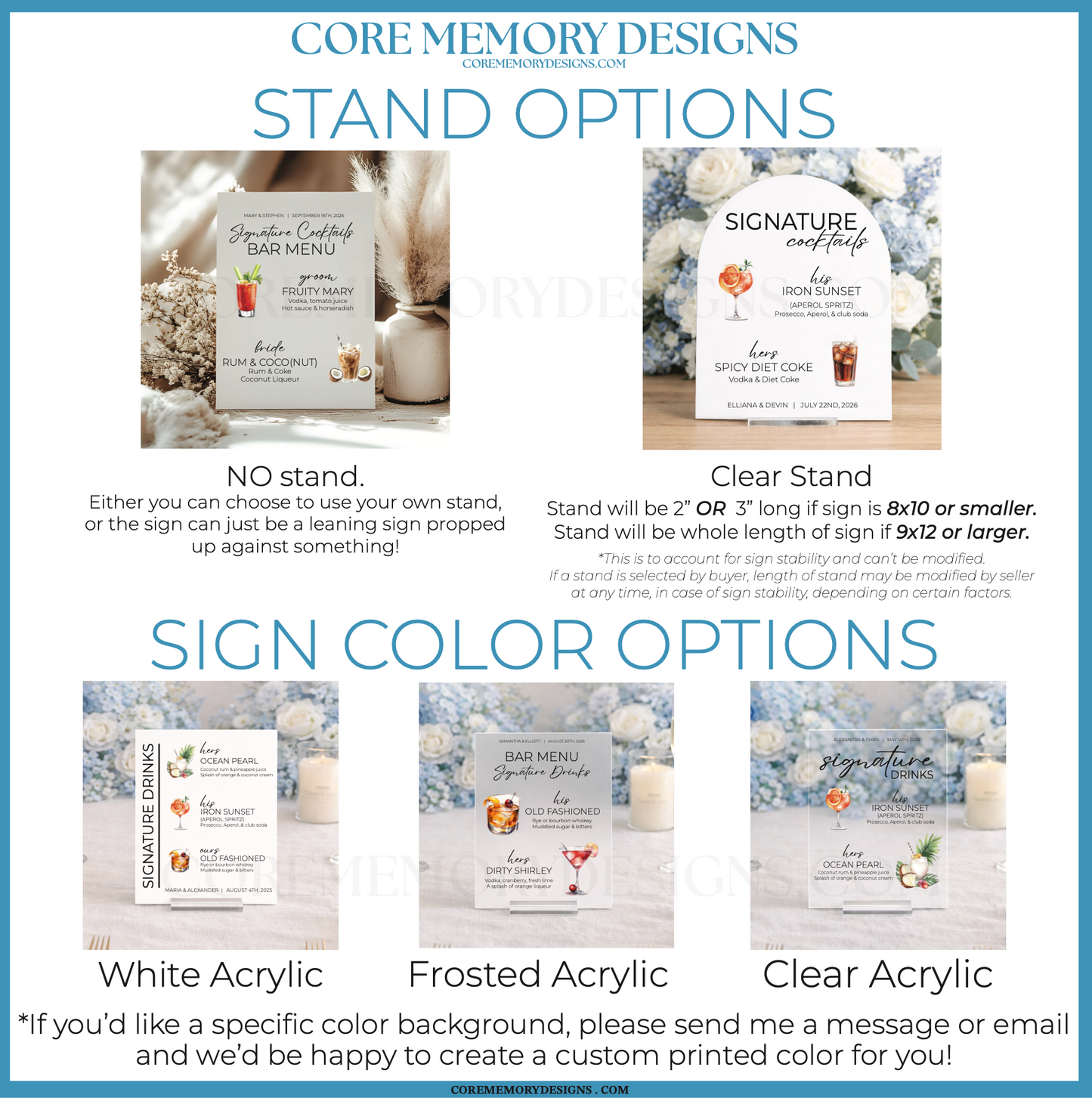 Signature Drinks Sign - V2