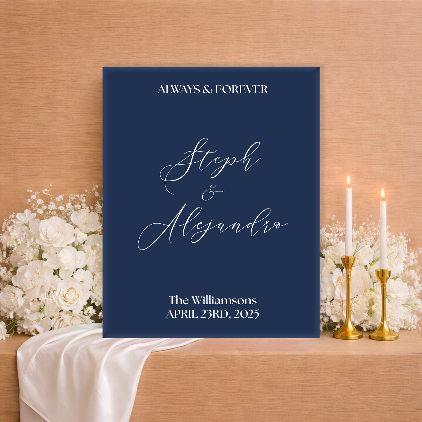 Wedding Welcome Sign | Marina V1