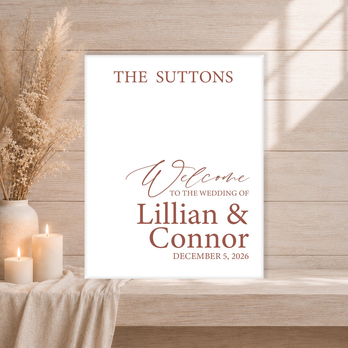 Wedding Welcome Sign | Grace V4