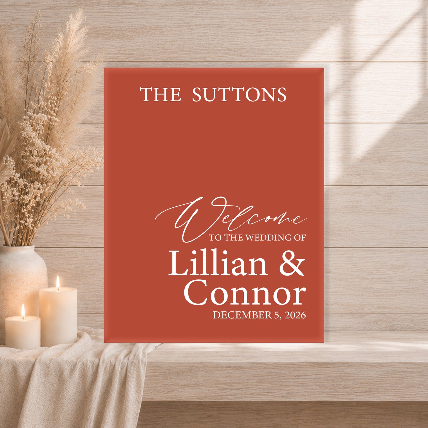 Wedding Welcome Sign | Grace V4