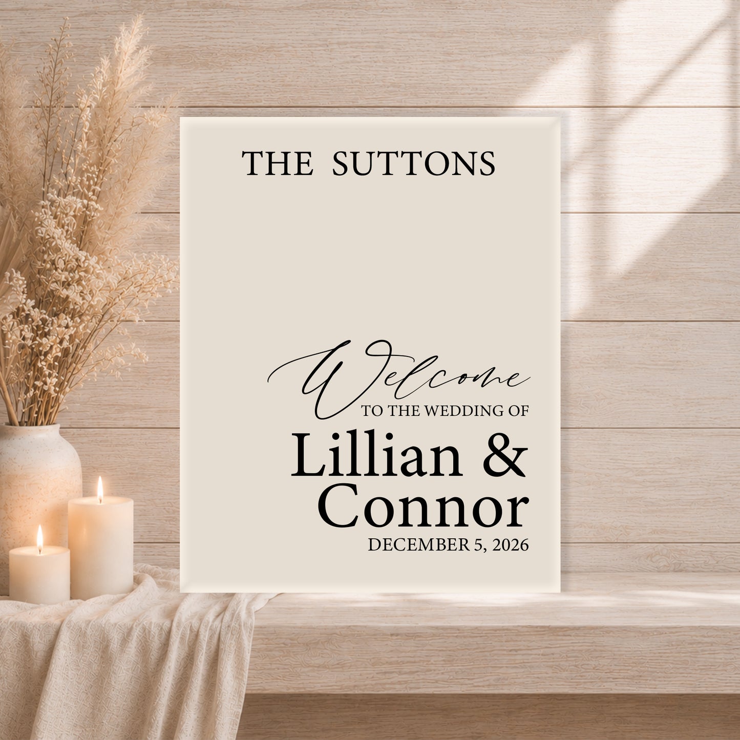 Wedding Welcome Sign | Grace V4
