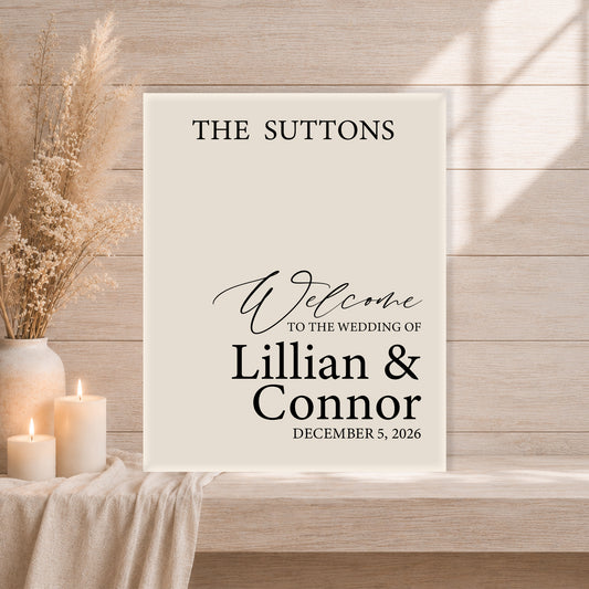 Wedding Welcome Sign | Grace V4