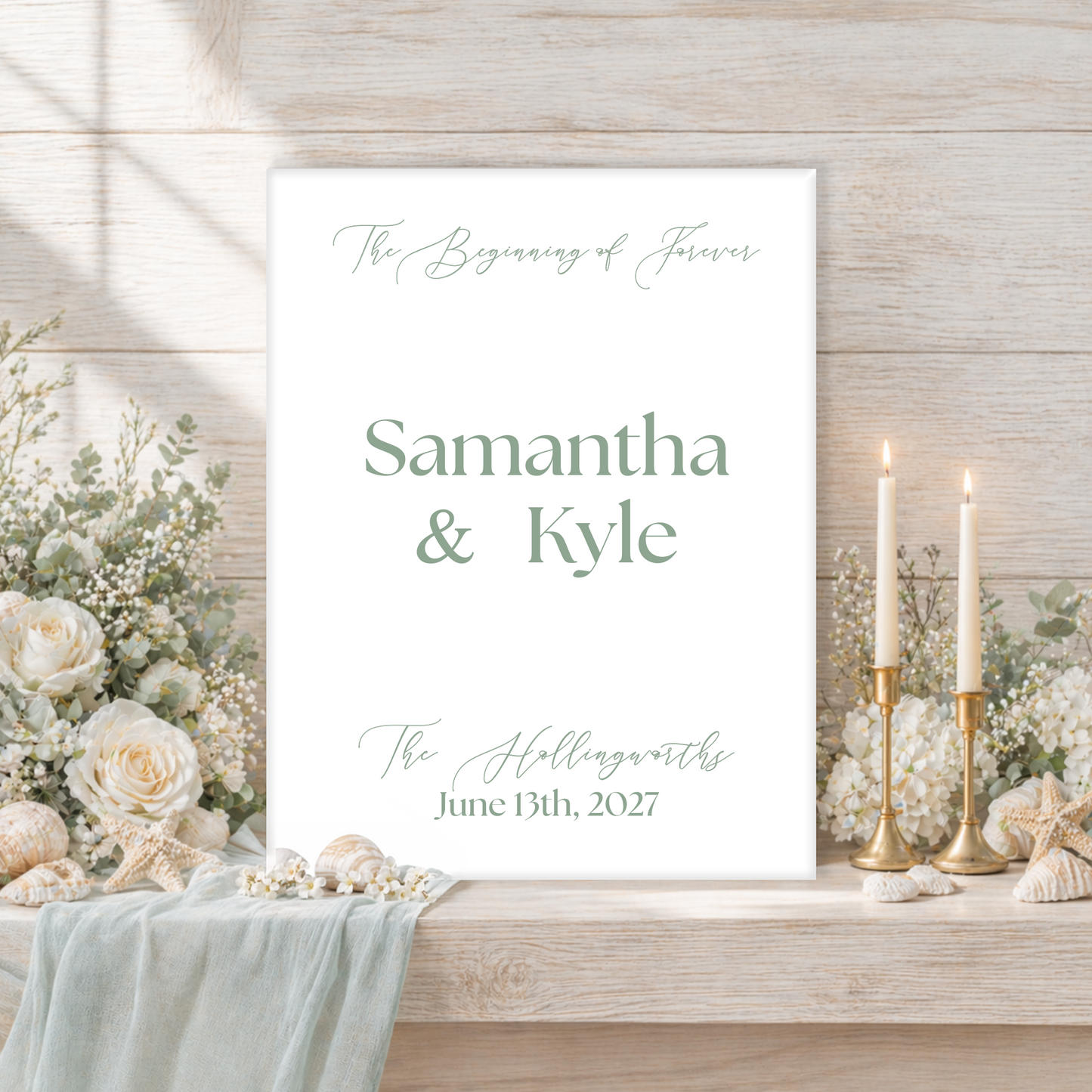 Wedding Welcome Sign | Marina V3